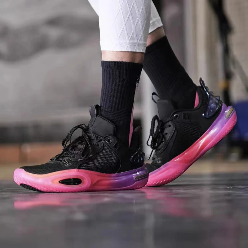 Male Sports Shoes TPU Rubber Sole Basketball Shoes Non-slip Shock-absorbing Women's Training Shoes Running Shoe Men High Quality