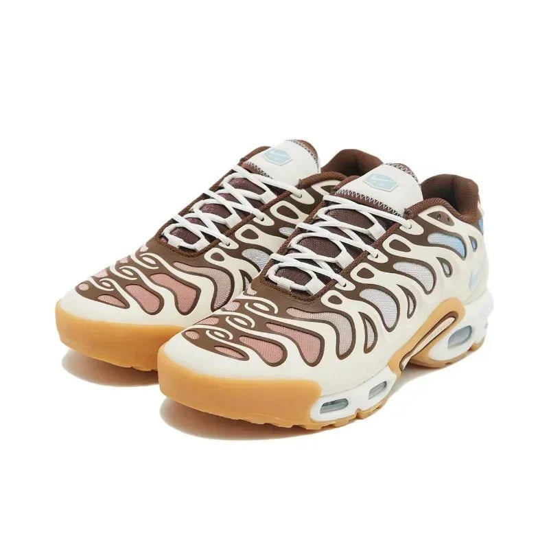 Nike Air Max Plus TN Brown Mesh Men Running Shoes Anti-Slip Air Cushion Breathable Shock-Absorbant Sports Sneakers FD4290-001