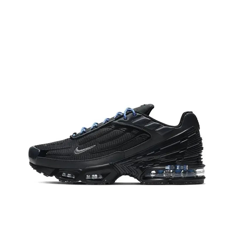Nike Air Max Plus Tn 3 Men's Running Shoes - Non Slip, Durable, Fabric Mesh, Breathable Running Shoes GS/Black/Green