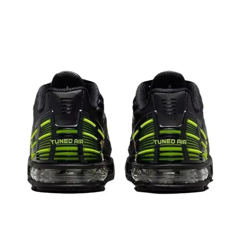 Nike Air Max Plus Tn 3 Men's Running Shoes - Non Slip, Durable, Fabric Mesh, Breathable Running Shoes GS/Black/Green