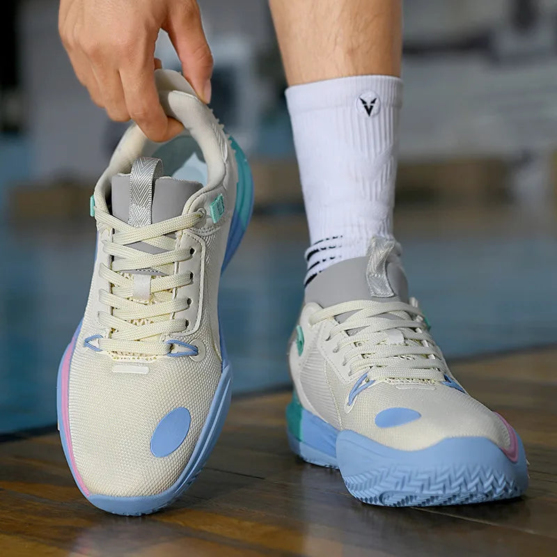Male Sports Shoes TPU Rubber Sole Basketball Shoes Non-slip Shock-absorbing Women's Training Shoes Running Shoe Men High Quality